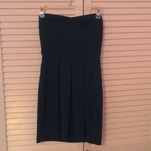 Strapless sweater dress